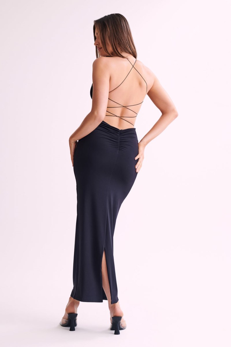 Meshiki Sabine Backless Negras | GODM0698