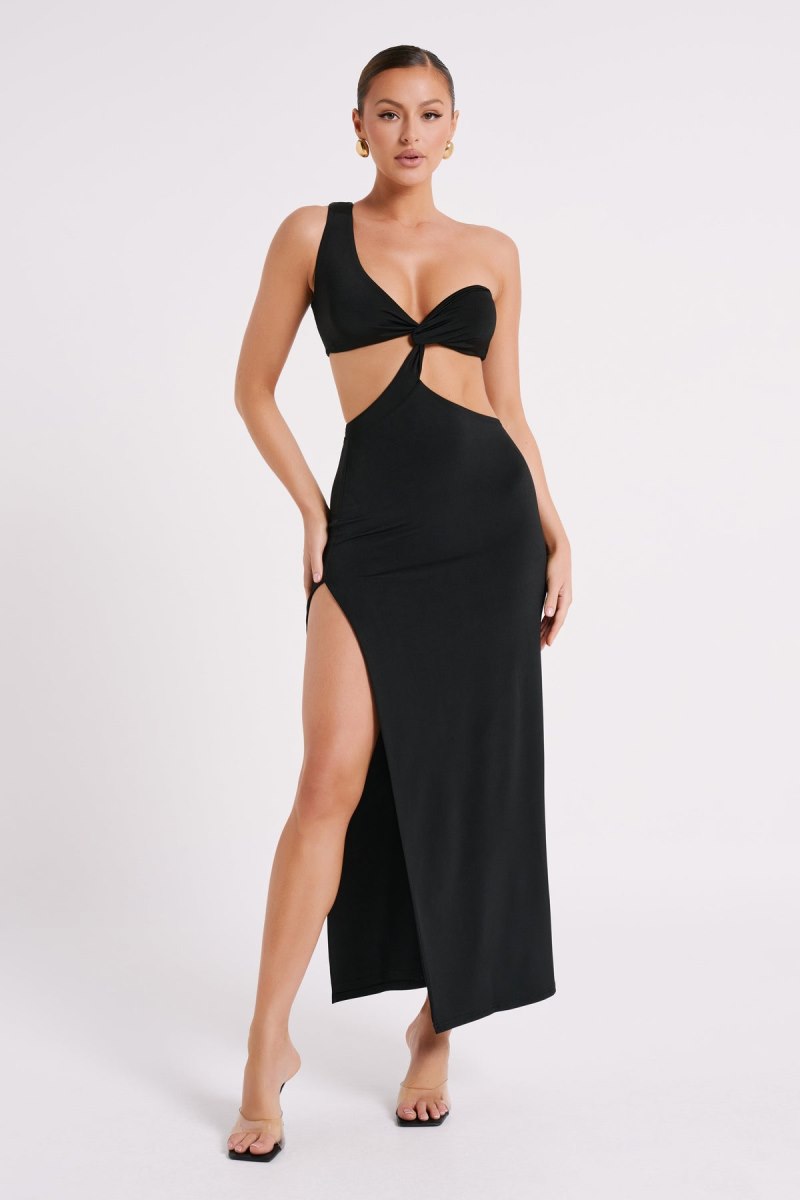 Meshiki Solana One Shoulder Negras | UPPE4403