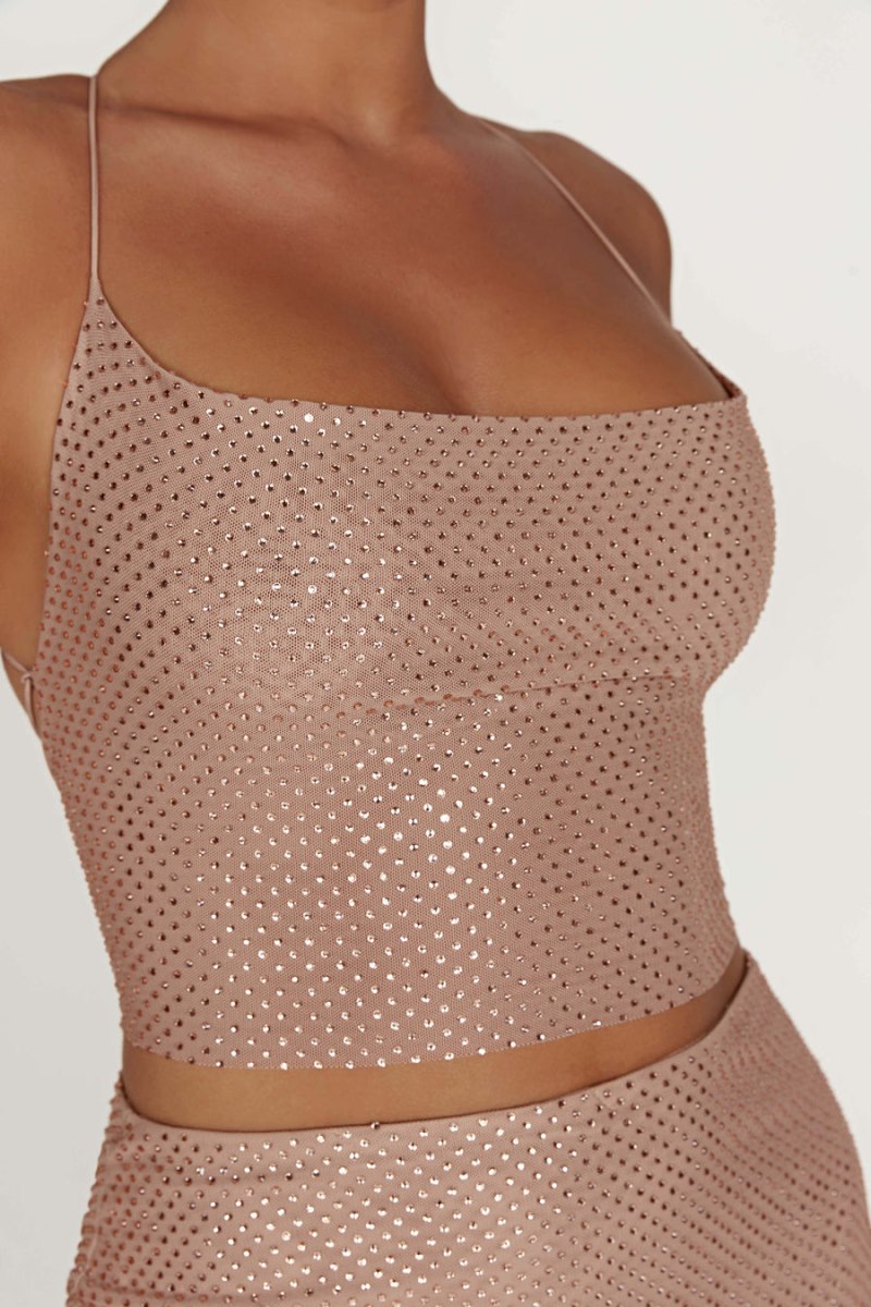 Meshiki Tamra Strappy Diamante Blancas | IYYU6458