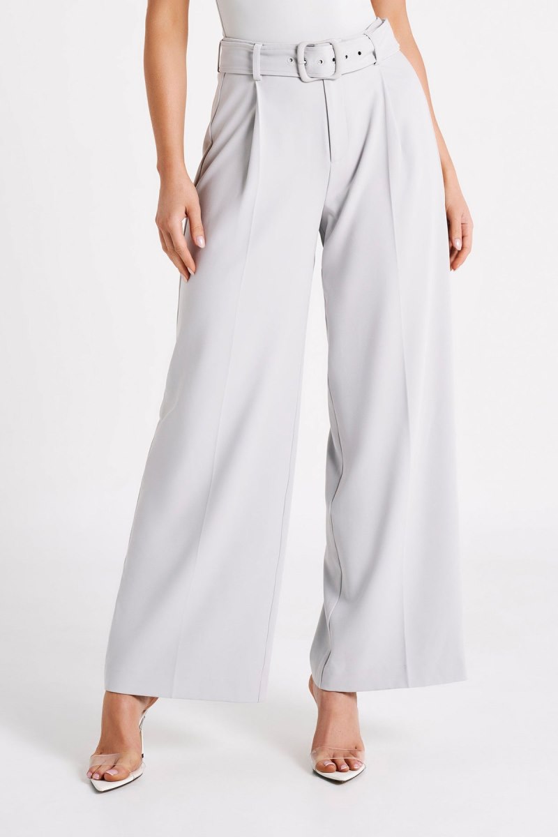 Meshiki Tenley Wide Leg Suiting Gris | XNMX9846