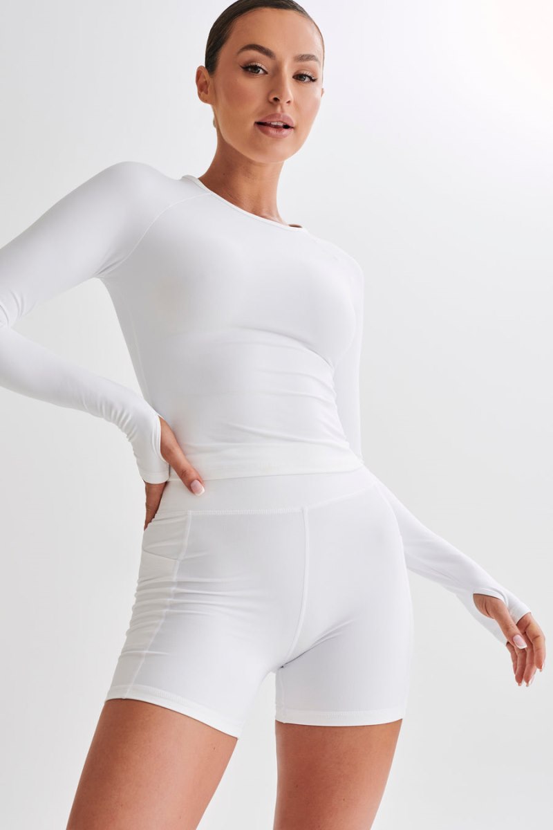 Meshiki Venus Long Sleeve Blancas | ZEDS8651